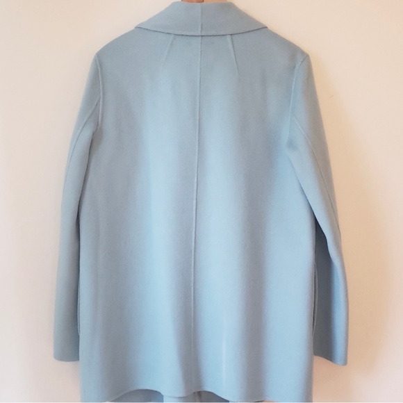 Theory SHAWL SILEENA coat in Paradise Blue NWT size large - Picture 8 of 9